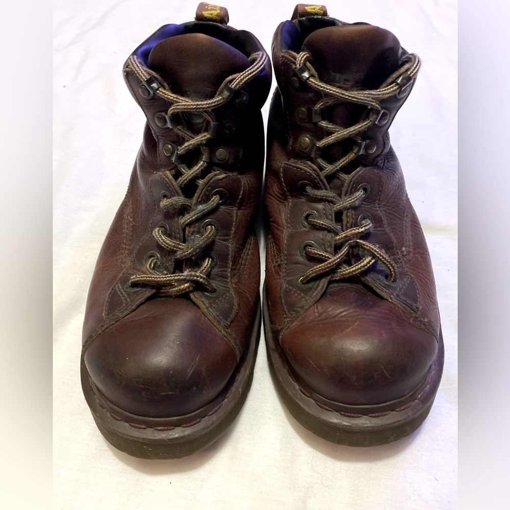 Dr Martens brown leather boots